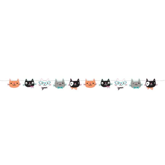 Cat Party Banner, 1 pk