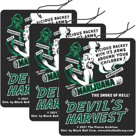 Devil's Harvest Road Rage Air Freshener - Vanilla Scent - 3 Pack
