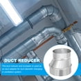 thumbnail image 4 of Uxcell Réducteur de Conduit Excentrique 5 Pouces à 4 Pouces, 1Pcs Connecteur de Conduit en Fer Galvanisé Adaptateur de Conduit d'Air Rond, 4 of 5
