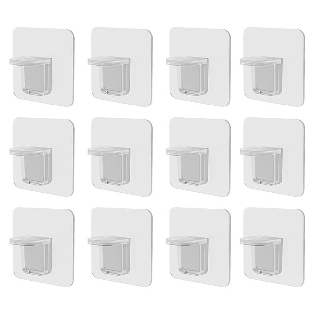Partnerales de soporte de estantería Punzonador libre extraíble Pegs de bastidores de plástico Armario Partition Gabinete para baño Tipo 1, 12 unids Inevent HA010081-04