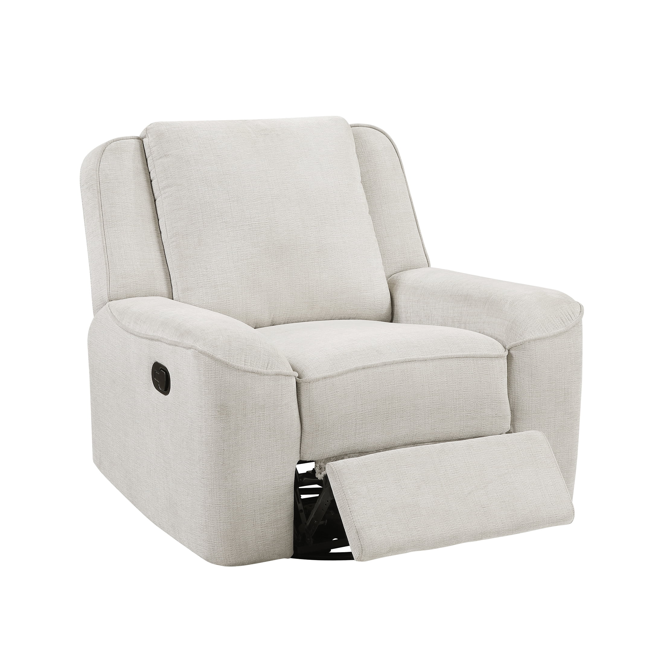 OakvillePark Coraelis Chenille Swivel Reclining Chair, Beige