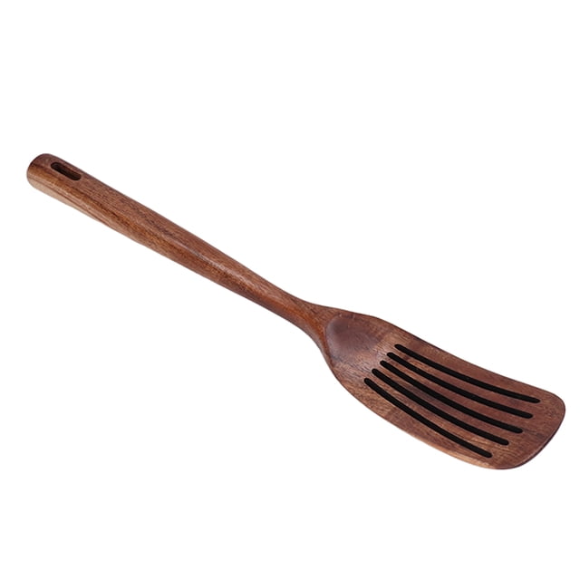 Wood Shovel, Safe Excellent Heat Resistance Hanging Hole Design Wooden Spatula for Cooking for Home Use Leaky Spatula