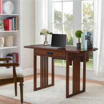 Mission Drop Leaf Desk in Mission Oak