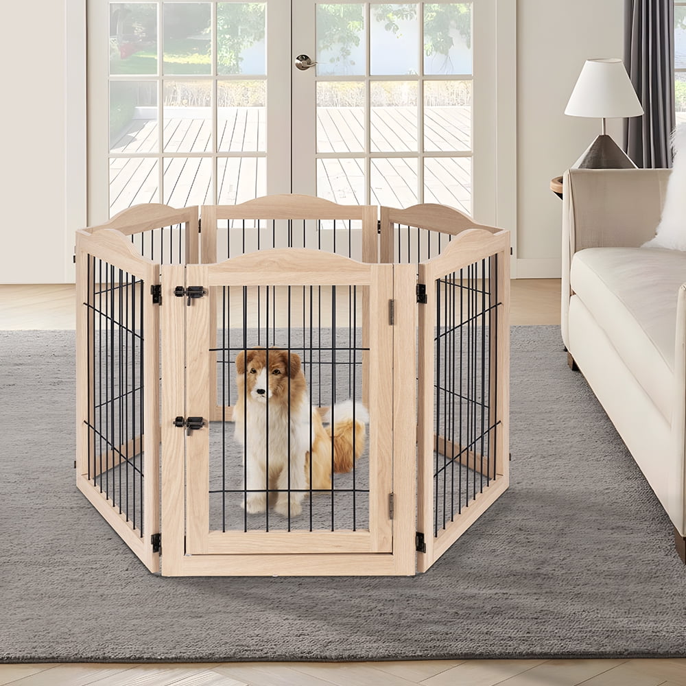 Unipaws 132" Extra Wide Dog Gate and Pet Playpen