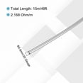 thumbnail image 2 of Uxcell 20 Gauge/0.8 mm Nichrome 80 Cr20Ni80 Heating Resistance Wire 49ft High Temperature for Electronic Components Repairing, Black, 2 of 6