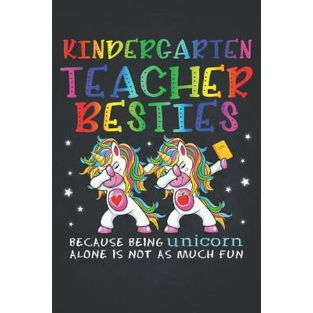 Unicorn Teacher: Kindergarten Teacher Besties Teacher's Day Best Friend Composition Notebook Lightly Lined Pages Daily Journal Blank Di