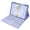 purple, variant on Wireless Rechargeable Trackpad Keyboard Cover for iPad 10.2 (7/8/9 Gen), Air 3 & Pro 10.5, Folio Stand Case,Misty Blue