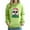 #247-Green, variant on Craaazy Women's Christmas Holiday Cute Loose Long Sleeve Hoodie Sweatshirt Gifts