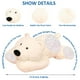 thumbnail image 2 of Almohada de peluche pesada con forma de oso ronivia, 30 cm, 400 g, 2 of 6