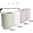 Simple Solid Color Toothbrush Cup PP mouthwash Cup Plastic
