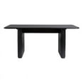thumbnail image 1 of Modern Vertical Reeded Wood Plinth-Base Dining Table - 68 Inch - Black, 1 of 15