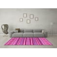 thumbnail image 3 of Ahgly Company Indoor Rectangle Oriental Pink Modern Area Rugs, 8' x 12', 3 of 4
