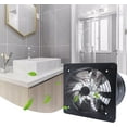 thumbnail image 5 of Miumaeov Exhaust Fan,12inch Industrial Ventilation Extractor Metal Axial Exhaust Commercial Air Blower Fan Exhaust Wall Mounted Kitchen Low Noise Stable Running 110V 2800r/min, 5 of 9