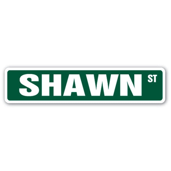 SHAWN Street Sign Childrens Name Room Sign | Indoor/Outdoor |  30" Wide