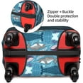 thumbnail image 4 of Whale Pattern Print Luggage Cover Washable Suitcase Anti-Scratch Suitcase Cover Protective Cover Fits 18-32 Inch, 4 of 6