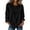 Black, variant on Women’s Raglan Crew Neck Sweatshirt Curved Hem Long Sleeve Loose Pullover,Sizes S-5XL