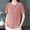 Pink, variant on Guzom Womens Fashionable Retro Embroidered Round Neck Short Sleeve Blouse for Summer Casual Wear,Yellow,Size XL