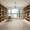 thumbnail image 2 of ODIKA 9'x12' Washable Area Rug Sisal Look Basket Tonal Border Inspired Subtle Stripe Slim Tight for Great Room, Indoor Concept, Large Living Low Pile, Flatwoven, 2 of 7