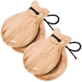 thumbnail image 1 of 1 Paire de Castagnettes Castagnettes pour Petits Doigts Rythme Instruments de Musique en Bois, 1 of 5