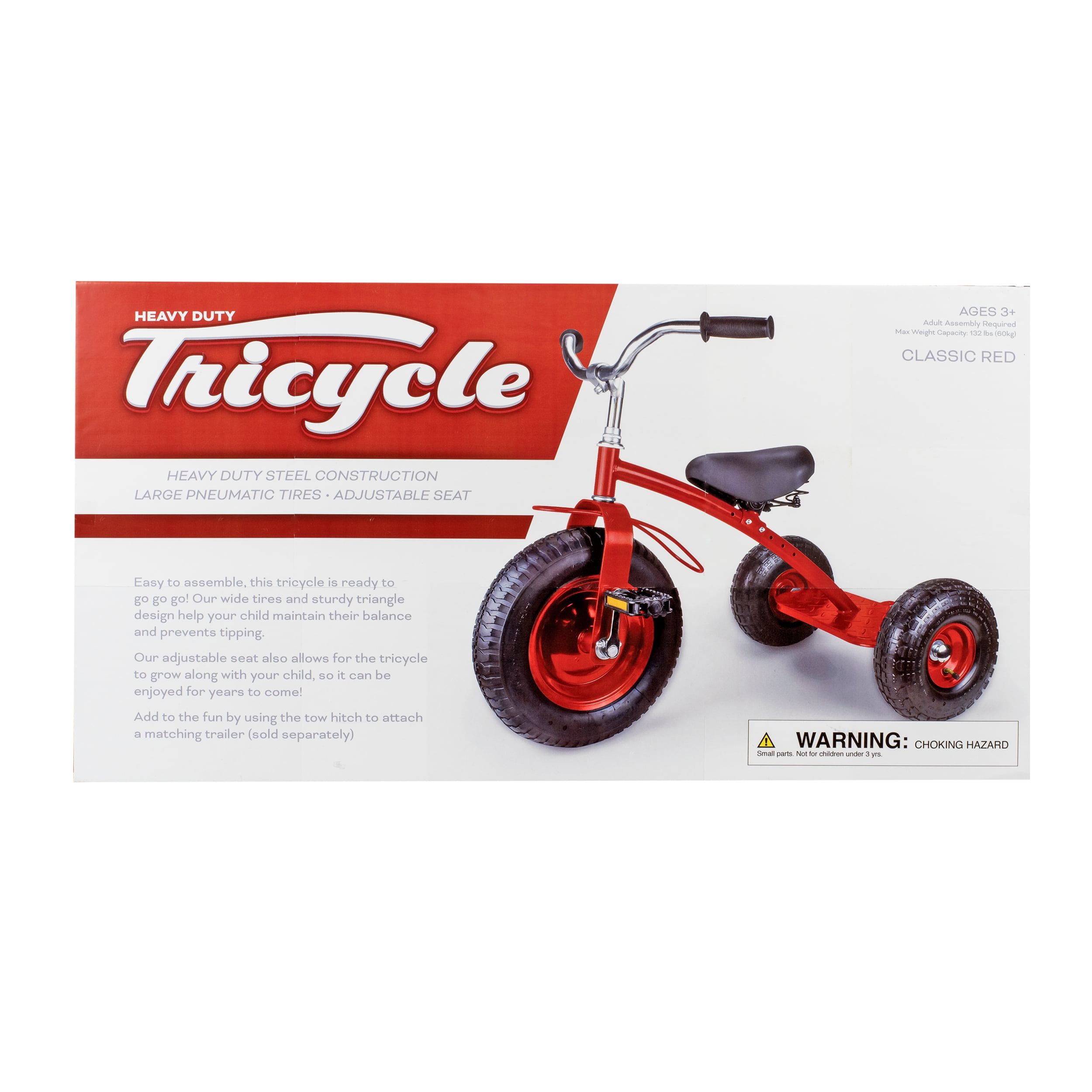 Gener8 Red Deluxe Tricycle with Inflatable Rubber Gripping Gener8 Red Deluxe Tricycle with Inflatable Rubber Gripping