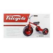 Gener8 Red Deluxe Tricycle with Adjustable Seat and Rubber Tires for Ages 3 to 7
