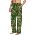thumbnail image 2 of Daiia Parrots And Tropical Leaves Men's Sleep Pant with Pockets and Drawstring,Pajama Pants-XX-Large, 2 of 9