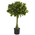 thumbnail image 1 of Nearly Natural 5382 Laurier Feuille Topiaire UV Arbre Résistant 3 Pieds Vert, 1 of 3
