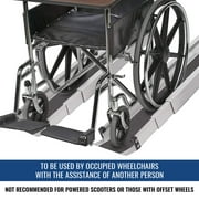 DMI 5 ft Telescoping Adjustable Wheelchair Ramps, Portable Aluminum Pair, 3–5 ft Length, 660 lb Capacity