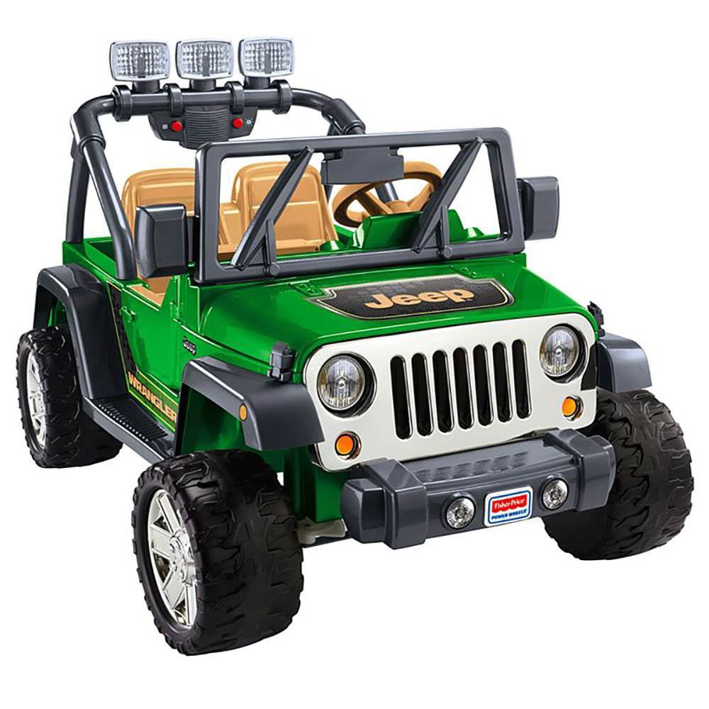 Top 42+ imagen fisher price power wheels jeep wrangler in green