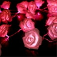 thumbnail image 4 of Solar Lights Outdoor Decorations Rose Flower String Lights 40 LED Battery Operated Romantic Rose Lights 19.68Ft Artificial Flowers Garland Led Lights For Valentine's Day Wedding Indoor Outdoor, 4 of 6