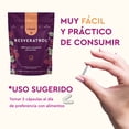 thumbnail image 4 of Vitatú | Resveratrol, 1200 mg por porción con 120 cápsulas, 100% Puro, Ingredientes de Origen Natural, con Antioxidantes, Suplemento Alimenticio, 4 of 7