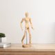 thumbnail image 2 of Figura de dibujo de Maniquí de madera, modelo de figura de acción móvil, figura de madera Posable, estatua, maniquí de artista, maniquí de madera para pintar, 2 of 8