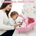 thumbnail image 6 of Baby Piano Keyboard Toy for Toddler, 24 Keys Piano Instruments Toy with Microphone, Educational Keyboard Musical Instrument Toys for 1 2 3 Year Old Kids Birthday Gift, 6 of 8