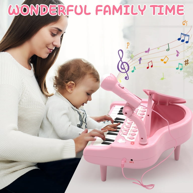 Baby Piano Keyboard Toy for Toddler, 24 Keys Piano Instruments Toy