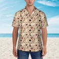 thumbnail image 2 of Fotbe Wine Glasses Hawaiian Shirt for Men Unisex Summer Beach Casual Short Sleeve Cotton Linen Button Down Shirts-3X-Large, 2 of 5