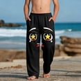 thumbnail image 1 of Pantalones largos para niños y niñas, de moda, estampados, casuales, de playa, con bolsillos., 1 of 9