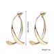 thumbnail image 2 of Pendientes de viento frío Pendientes de temperamento ligeros y curvos Pendientes de mujer, 2 of 9