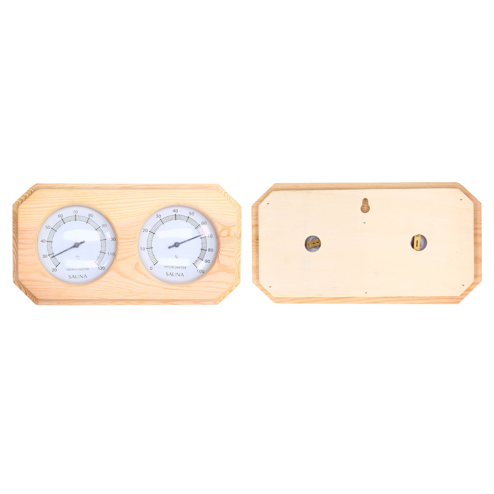 Accurate Sauna Humidity Monitor, Large Dial, Wooden Design, Ideal For Home  Gym Spaces