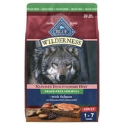 Blue Buffalo Wilderness Adult Grain-Free Dry Dog Food with Natural Ingredients, Salmon, 24-lb. Bag