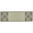 thumbnail image 2 of Stair Treads Skid Slip Resistant Backing Indoor Carpet Stair Treads Lattice Border Moroccan Design 8 ½ inch x 26 ¼ inch (Set of 2, Grey), 2 of 5