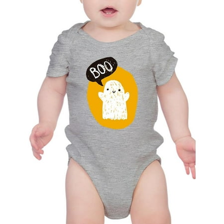 

Boo! Funny Doodle Ghost Bodysuit Infant -Image by Shutterstock 24 Months