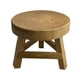 thumbnail image 2 of Taburete de madera para plantas, estante para flores, soporte elevador para macetas redondas, estante para macetas marrón, 2 of 9
