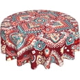 thumbnail image 2 of Mandala Round Tablecloth 60 Inch Waterproof Tablecloths Boho Table Cloth Decorative for Picnic Party Holiday Home Indoor Outdoor, 2 of 6