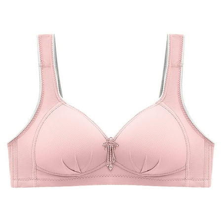 

Midsumdr Bras for Women Lightly Padded Underwire Lace Brassiere Printing Gathered Together Padded Shoulder Straps Underwear