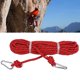 thumbnail image 5 of Rescue Rope, Multi Strand Red Wearproof Climbing Rope 15m Length  For Caving For Camping For Hammock, 5 of 8