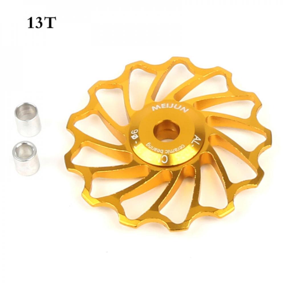 Popvcly 11T 13T Mountain Road Bicycle Rear Wheel Bearing Guide Wheel