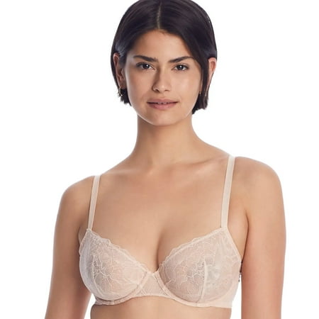 NEARLYNUDE Nectar The Poppy Lace Demi Underwire Bra  US 32DDD  UK 32E  NWOT