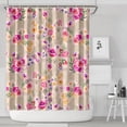 thumbnail image 2 of Waterproof Pioneer Shower Curtain 84x72 Inch Polyester Unique Colorful Floral Shower Curtain for Bathroom Hotel Home Decor with 12 Plastic Hooks, 2 of 5