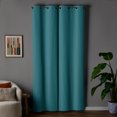 thumbnail image 3 of Mainstays Light Blue Solid Blackout Grommet Curtain Panel Pair, Set of 2, 30" W x 95" L, 3 of 10