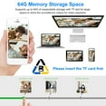 thumbnail image 3 of Moclever Outdoor Solar Security IP Camera, Wireless Battery Powered Camera, 1080P WiFi Surveillance Camera for Home with Night Vision, Two Way Audio, PIR Motion Detection, IP66 Waterproof, 3 of 10
